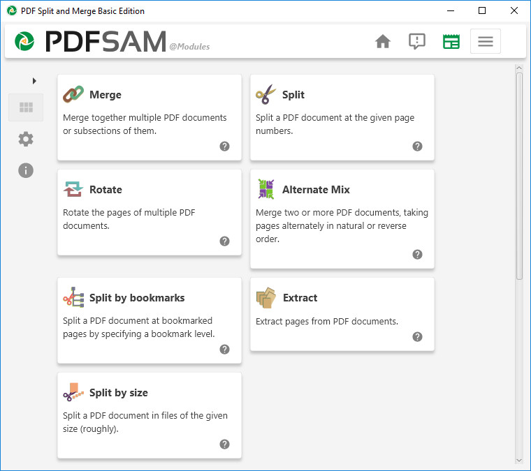 PDFsam Basic capture d'écran