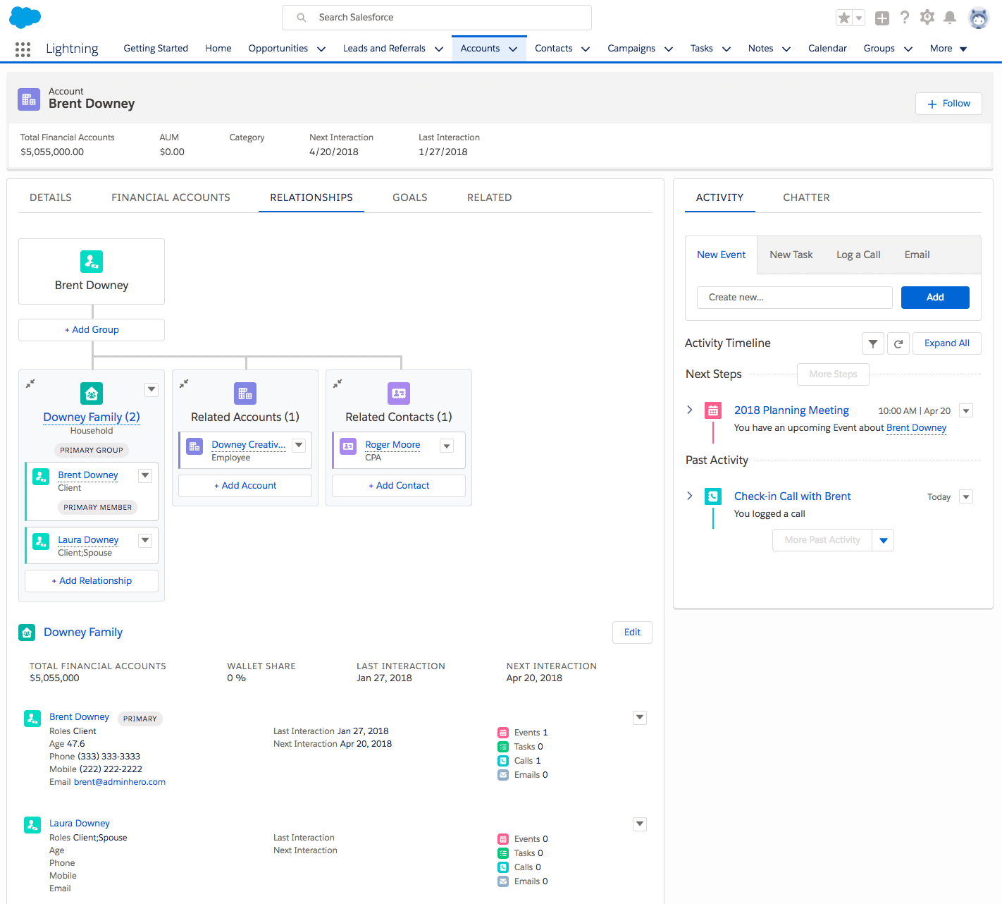 Financial Services Cloud capture d'écran