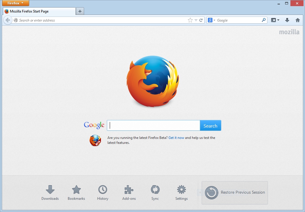 Mozilla Firefox capture d'écran