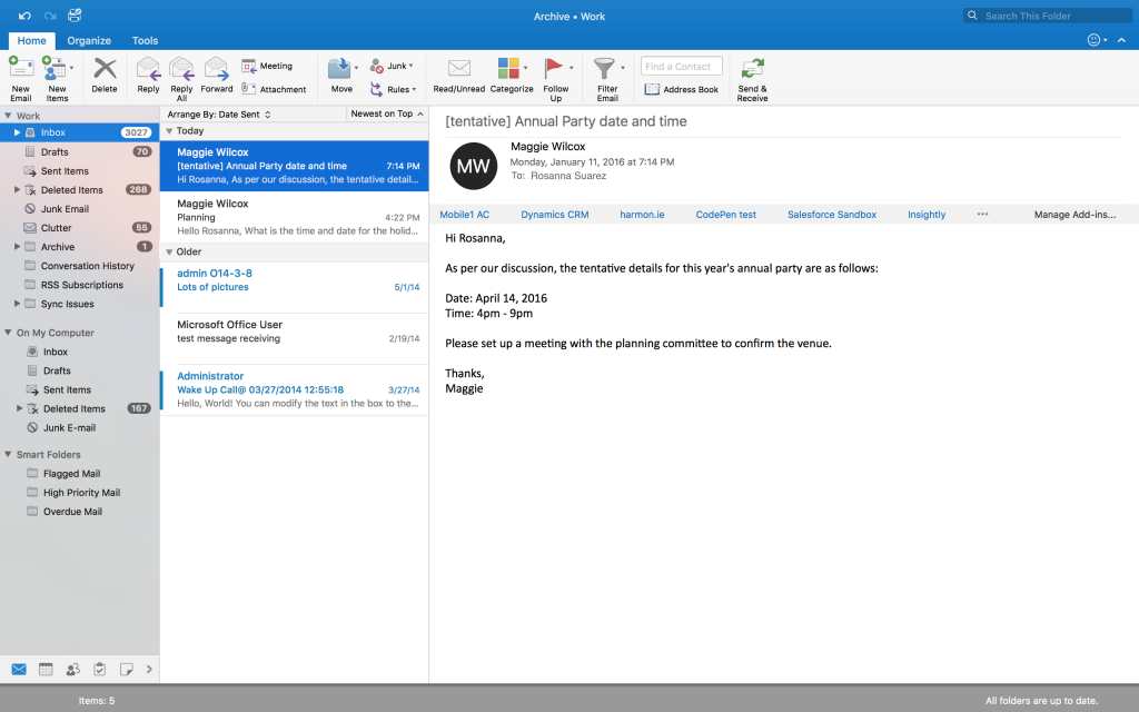 Email Manager for Microsoft 365 capture d'écran