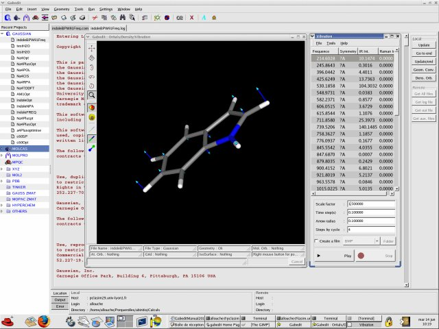 Gabedit capture d'écran