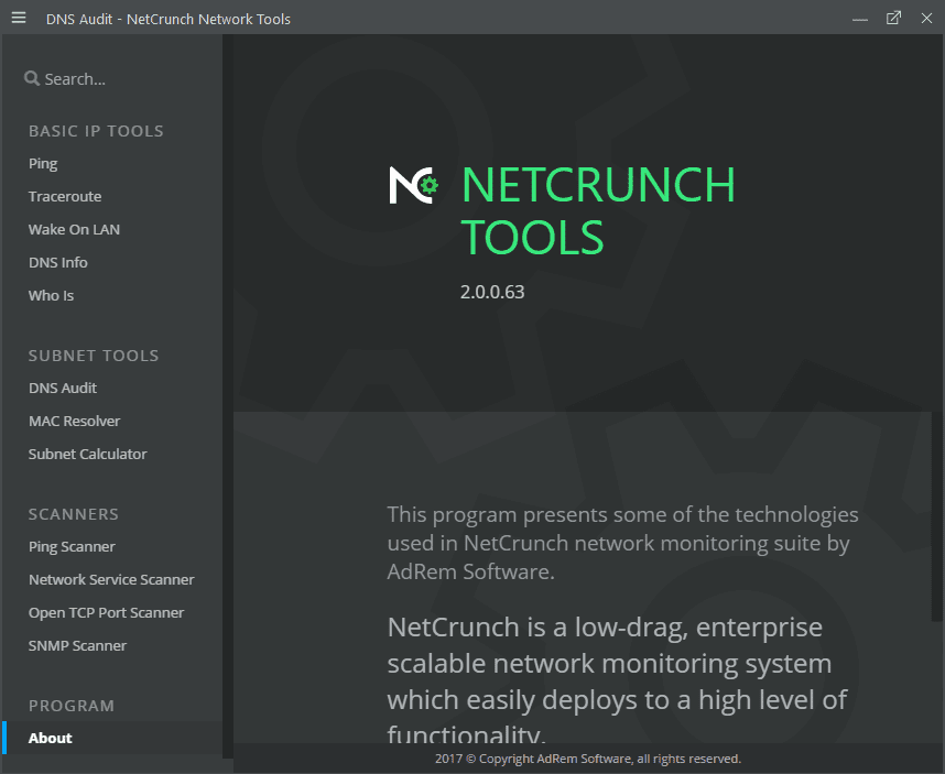 NetCrunch Tools capture d'écran