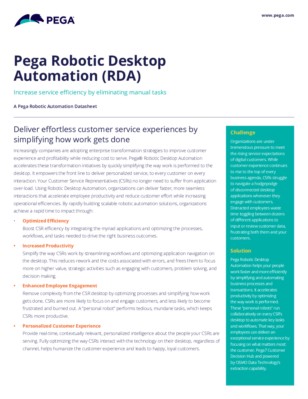 Automatisation robotique Pega capture d'écran