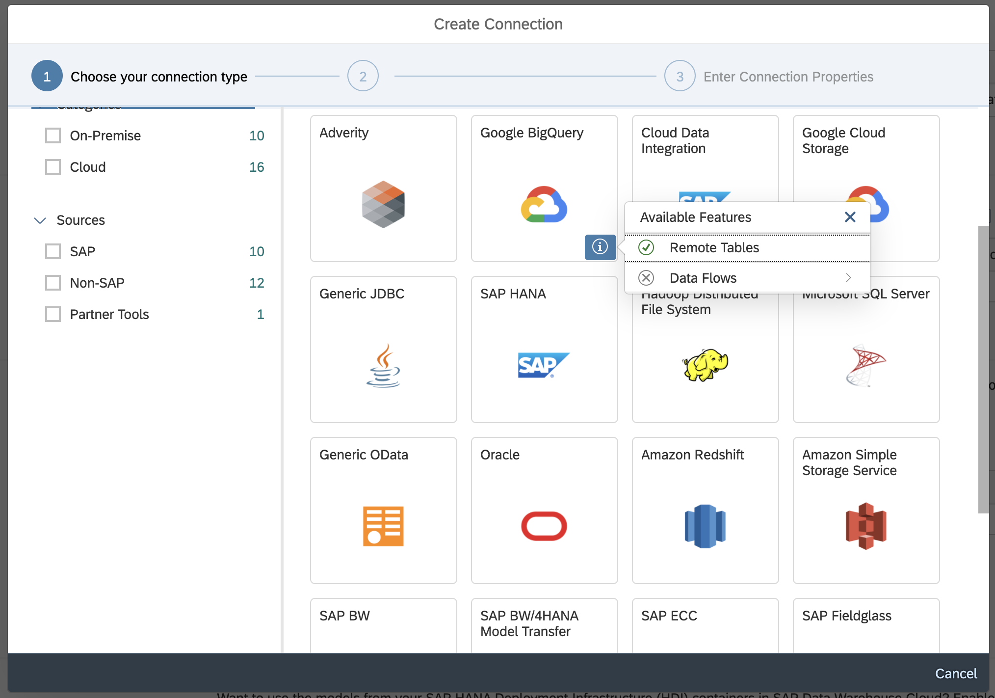 SAP Datawarehouse Cloud capture d'écran