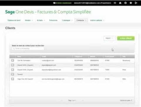 Sage Business Cloud Compta&Facturation capture d'écran