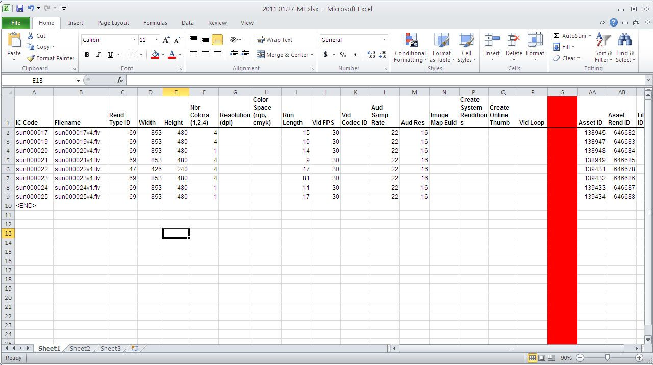 Microsoft Excel capture d'écran