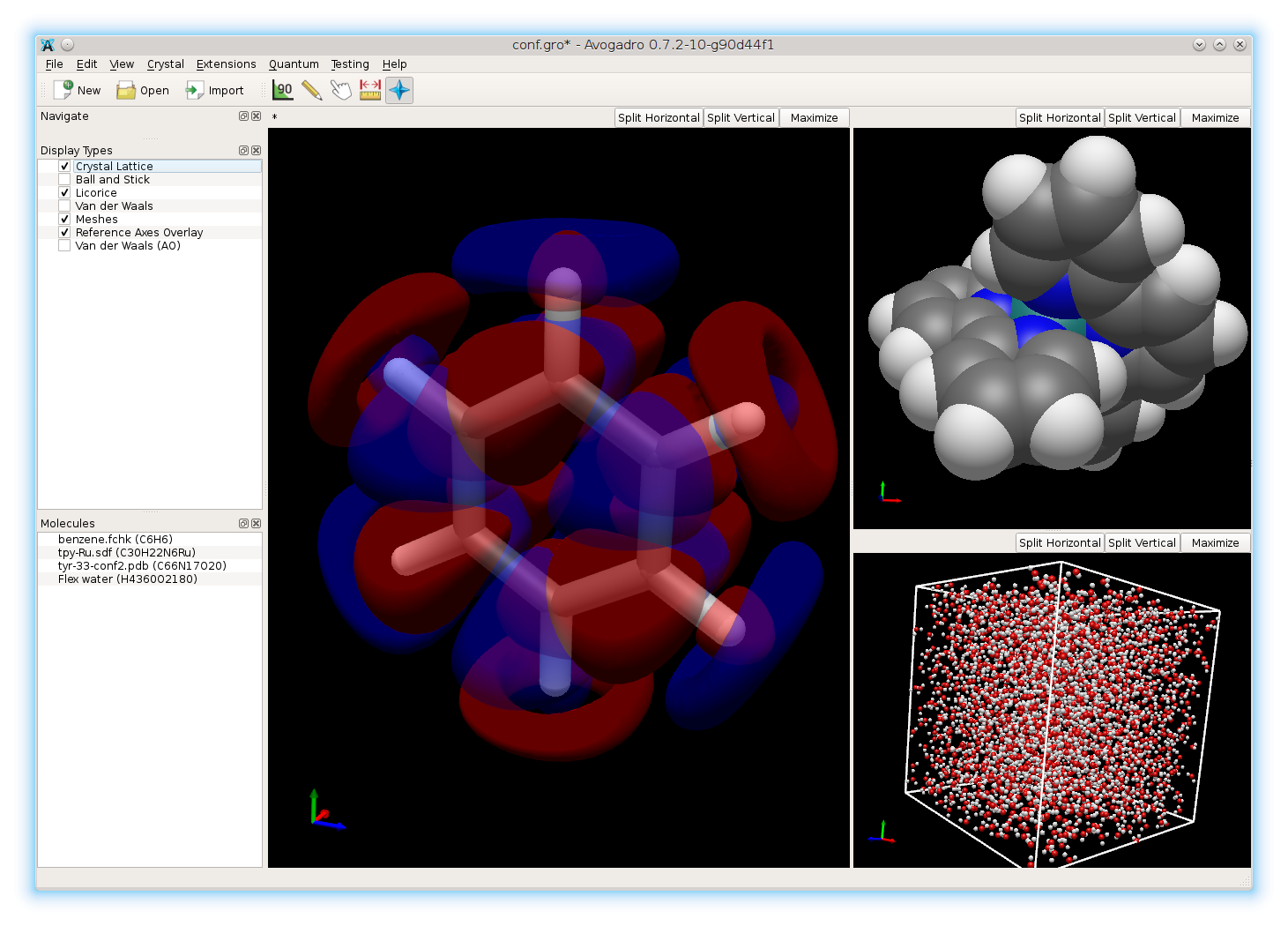 Avogadro capture d'écran