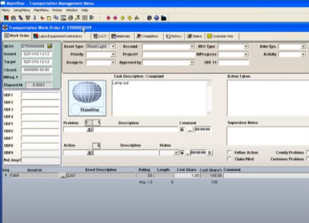 MaintStar Enterprise Asset Management capture d'écran