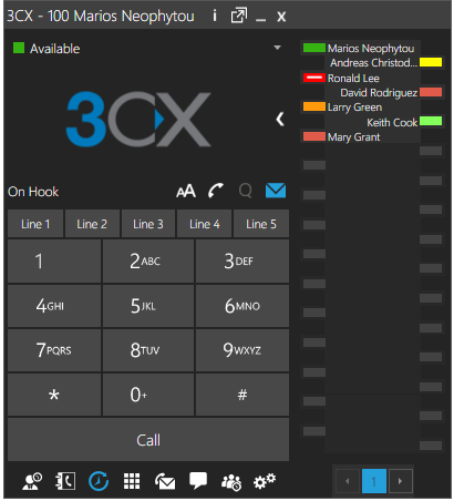 3CX capture d'écran