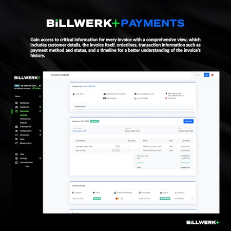 Billwerk+ capture d'écran