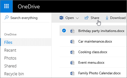 OneDrive Screenshot