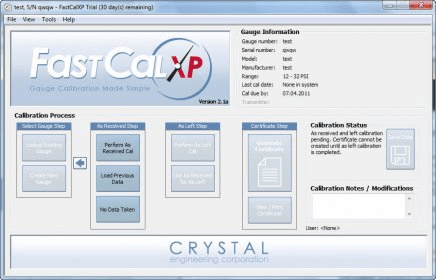 FastCalXP capture d'écran