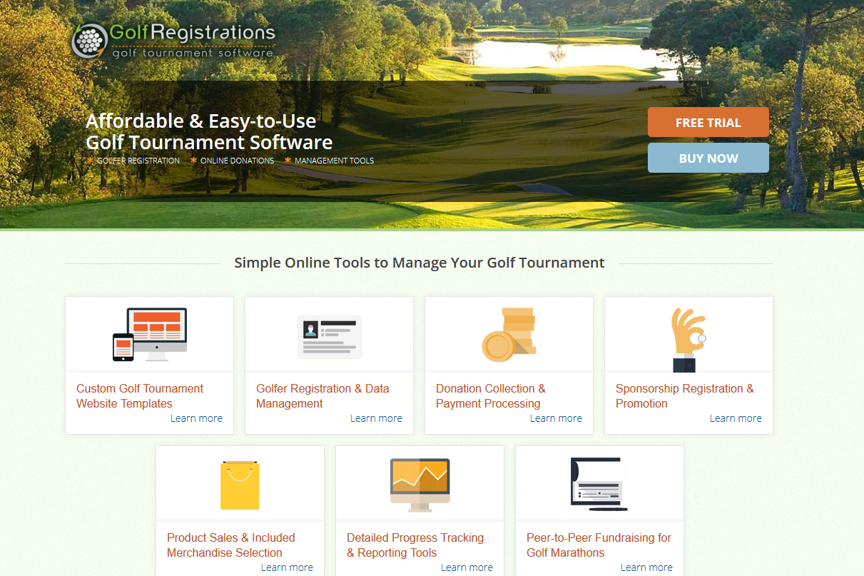 GolfRegistrations capture d'écran