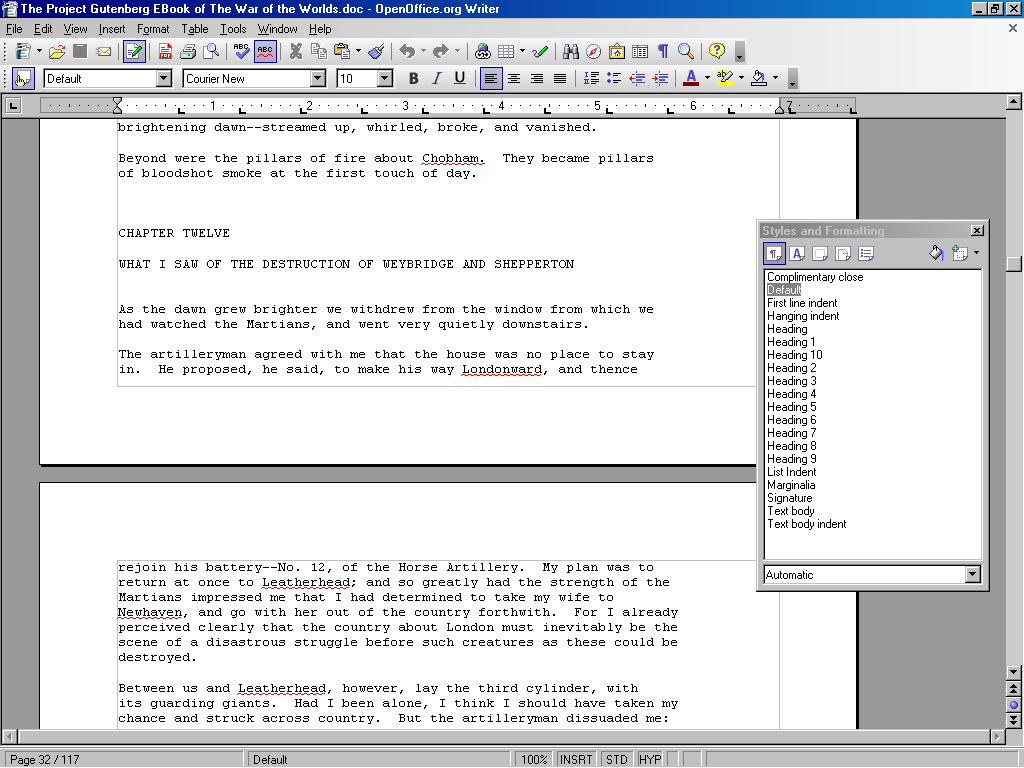 Apache OpenOffice capture d'écran