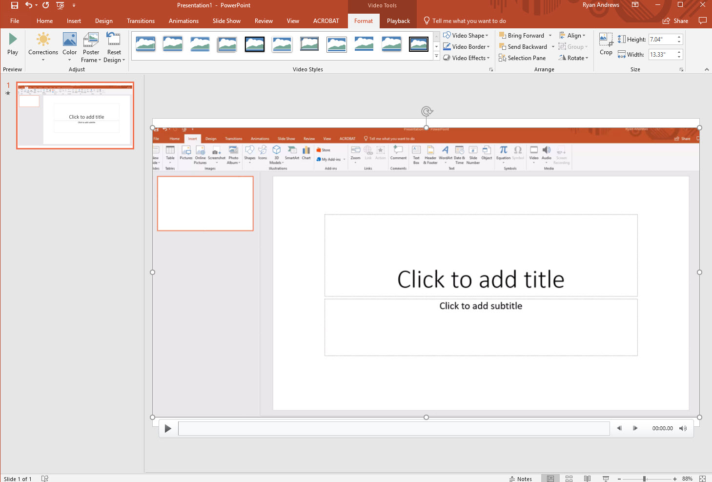 Microsoft PowerPoint capture d'écran