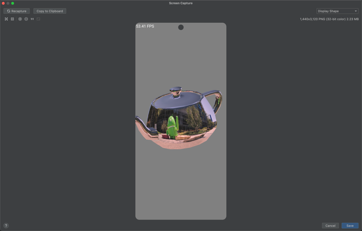 Android Studio capture d'écran