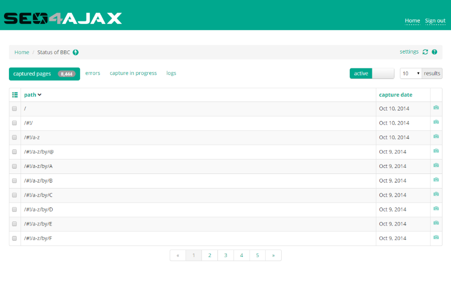 Seo4Ajax capture d'écran