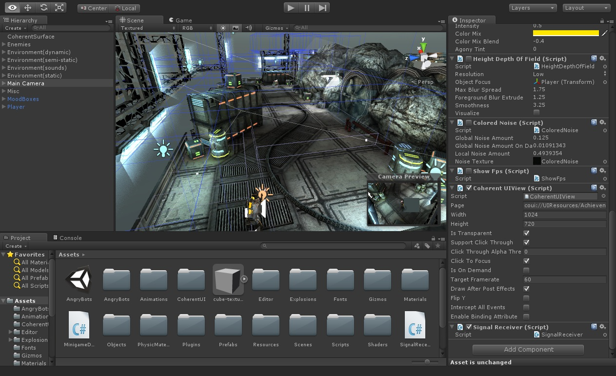 Unity 3D capture d'écran